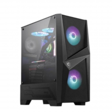 ქეისი MSI MAG FORGE 100R 1x120mm Fan/2x120mm ARGB Fans Mid-Tower Black