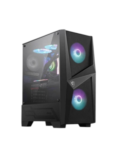 ქეისი MSI MAG FORGE 100R 1x120mm Fan/2x120mm ARGB Fans Mid-Tower Black