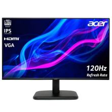 მონიტორი Acer EK251QGBI 62cm 24.5" FHD IPS 120Hz ZeroFrame 16:9 1ms(VRB) 250nits Black, HDMI, VGA UM.KE1EE.G01