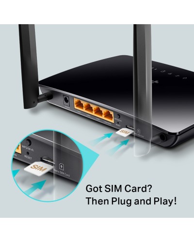 როუტერი, რადიო ქსელი Archer MR202, TP-Link, AC750 Wireless Dual Band 4G LTE Router