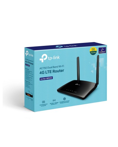 როუტერი, რადიო ქსელი Archer MR202, TP-Link, AC750 Wireless Dual Band 4G LTE Router