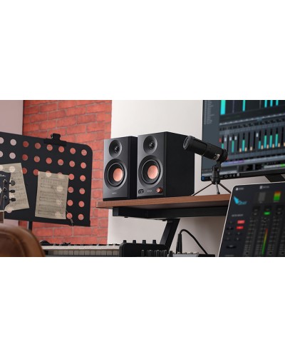 დინამიკი Edifier MR3, 36W, TRS, RCA, AUX, Bluetooth, Powered Studio Monitor Speakers, Black