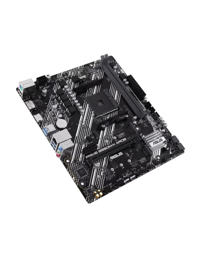 დედა დაფა AMD PRIME B550-K (Ryzen™ AM4) mATX ორმაგი M.2 სლოტით, PCIe 4.0, Realtek 1Gb Ethernet, DisplayPort/HDMI™, SATA 6 Gbps, უკანა USB 3.2 Gen 1 პორტები, წინა USB 3.2 Gen 1 Type-C® და Aura Sync (90MB1GC0-M0EAY0)