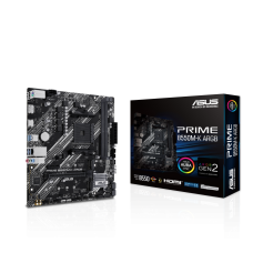 დედა დაფა AMD PRIME B550-K (Ryzen™ AM4) mATX ორმაგი M.2 სლოტით, PCIe 4.0, Realtek 1Gb Ethernet, DisplayPort/HDMI™, SATA 6 Gbps, უკანა USB 3.2 Gen 1 პორტები, წინა USB 3.2 Gen 1 Type-C® და Aura Sync (90MB1GC0-M0EAY0)