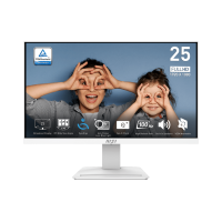 მონიტორი   MSI - PRO MP253W 24.5" (62.23cm) Flat IPS 1920x1080 FHD 100Hz 300cd/m² 1ms (MPRT) 178°/178° White-White (9S6-3PC7CH-054)
