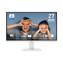 მონიტორი  MSI - PRO MP273QW E2 27" (69 cm) Flat IPS 2560x1440 2k 100Hz 400cd/m² 1ms (MPRT) 178°/178° White-White (9S6-3PB69H-054)