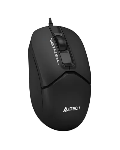 მაუსი სადენით A4tech FM12 Fstyler Wired Mouse USB (Black) | Buttons No.: 3 | 1200 DPI | Symmetric | 150 cm