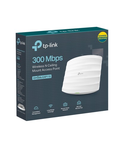 WIFI როუტერი EAP115 , TP-LINK , 300Mbps Wireless N Ceiling Mount Access Point