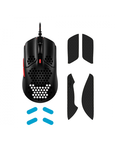 მაუსი Mouse HyperX Pulsefire Haste USB Gaming Mouse Ultra Lightweight, 59g, Hex Design, Honeycomb Shell, Hyperflex Cable, Up to 16000 DPI, 6 Programmable (PF001)