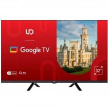 ტელევიზორი UDTV/ TV 32"(81cm)/ UD 32GW5210 Google TV 16:9 1366x768 178*/178* 200cd/m2 BT5.0 DVB-T/T2/C/S/S2, Cl+ HDMIx2 USB2.0 2x8W VESA 200x200