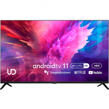 ტელევიზორი UDTV/ TV 50"(127cm)/ UD 50GU6210 Google TV 16:9 4K 3840x2160 178*/178* 250cd/m2 BT5.1 WiFi RJ45 Cl+ HDMIx2 USB2.0 DVB-T/T2/C/S2 VESA 200x200