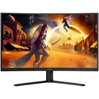 Gaming მონიტორი AOC 32" CQ32G4VE 31.5", VA, 2560x1440 (Quad HD), curved, 1 ms, 180 Hz, 300 cd/m2, 178°/178°, 2xHDMI, DisplayPort, black