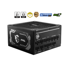 კვების ბლოკი MSI MAG A1000GL 1000W 80 PLUS Gold PCIE5, Fully Modular,  (306-7ZP9B11-CE0)