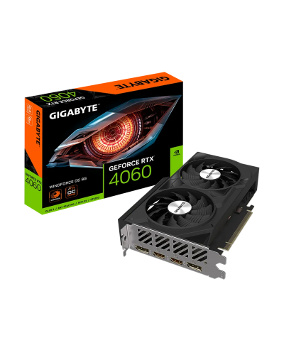 ვიდეო ბარათი Gigabyte GeForce RTX™ 4060 WINDFORCE OC 8G (GV-N4060WF2OC-8GD)