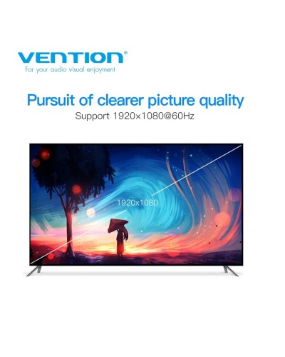 გადამყვანი Vention HBGBB DP to HDMI Converter 0.15M Black