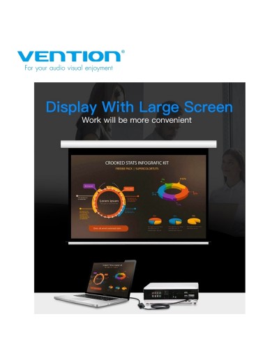 გადამყვანი Vention HBGBB DP to HDMI Converter 0.15M Black