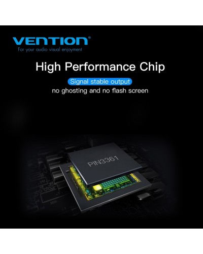 გადამყვანი Vention HBGBB DP to HDMI Converter 0.15M Black