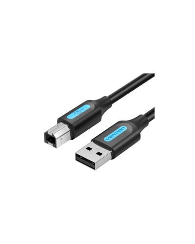 პრინტერის კაბელი VENTION COQBG USB 2.0 A Male to B Male Cable 1.5M Black PVC Type