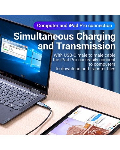 ადაპტერი VENTION CDPH0 USB 3.0 Male to USB-C Female Adapter Gray Aluminum Alloy Type