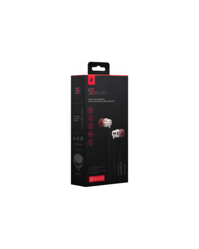 ყურსასმენი 2E S5 Galaxy with control switch&mic Wired Silver (2E-IES5SL)