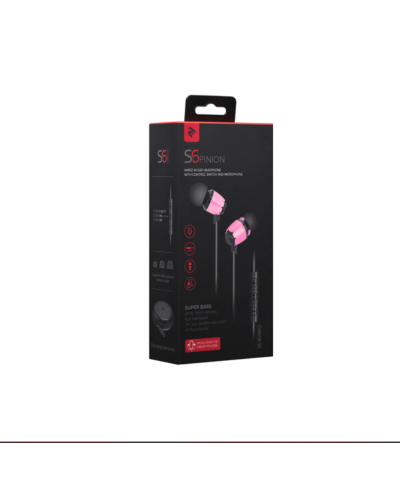 ყურსასმენი 2E S6 Pinion with volume control switch&mic Wired (2E-IES6RD)