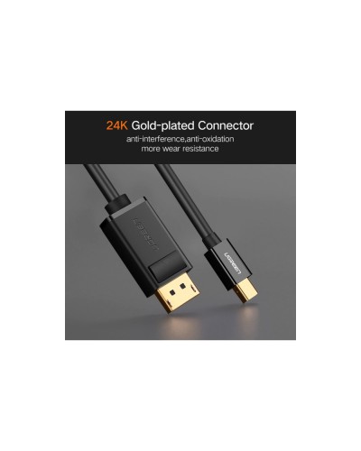 კაბელი UGREEN MD105 Mini DP to DP Cable 1.5m (Black) 10477
