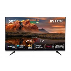 ტელევიზორი INTEX Smart TV 50" (127cm) LED-IPS/IN 50 A5800SF/(2024) Android 14 + Google Voice Remote / 4K 6ms /BT5.0 WiFi /sound woofer