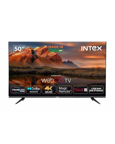 ტელევიზორი INTEX Smart TV 50" (127cm) LED-IPS/IN 50 A5800SF/(2024) Android 14 + Google Voice Remote / 4K 6ms /BT5.0 WiFi /sound woofer