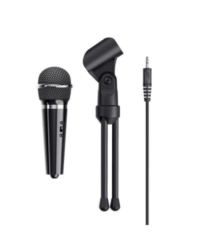 მიკროფონი TRUST STARZZ ALL-ROUND MICROPHONE FOR PC AND LAPTOP Extra long 2.5m cable,tripod , Controls mute (21671)