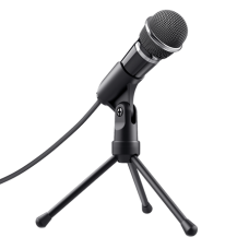 მიკროფონი TRUST STARZZ ALL-ROUND MICROPHONE FOR PC AND LAPTOP Extra long 2.5m cable,tripod , Controls mute (21671)
