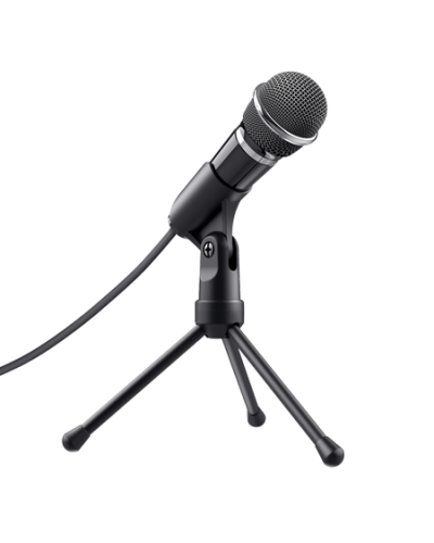 მიკროფონი TRUST STARZZ ALL-ROUND MICROPHONE FOR PC AND LAPTOP Extra long 2.5m cable,tripod , Controls mute (21671)