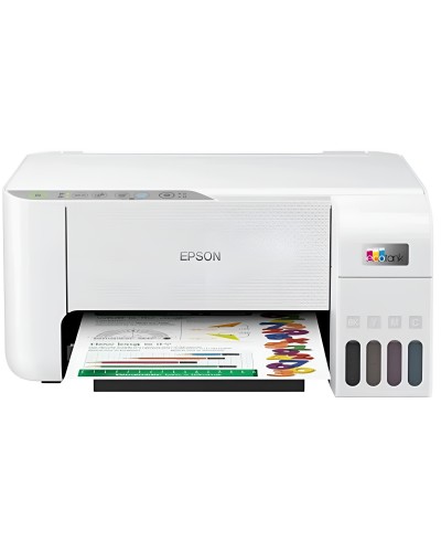 პრინტერი Epson EcoTank L3256, MFP, A4, Wi-Fi, USB, White (C11CJ67414)
