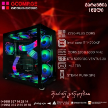 პერსონალური კომპიუტერი Intel i7-14700KF TUF Z790-PLUS DDR5 32GB 1TB M.2 SSD RTX 5070 12G VENTUS 2X