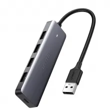 USB-C ჰაბი UGREEN CM219 (50985) 4-Port USB, Type-C Power Supply, Silver