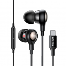 ყურსასმენი UGREEN EP103 (30637), In-Ear Headphones, Wired, Type-C, Black