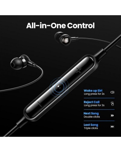 ყურსასმენი UGREEN EP103 (30637), In-Ear Headphones, Wired, Type-C, Black