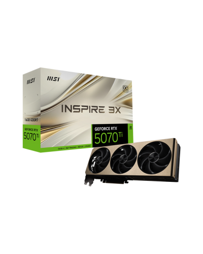 ვიდეო ბარათი MSI GeForce RTX 5070 Ti 16G INSPIRE 3X OC PLUS  (912-V531-081)
