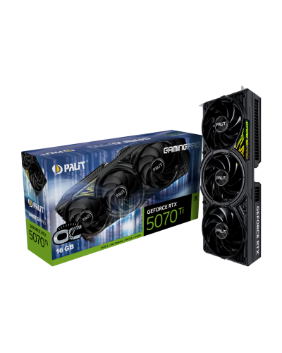 ვიდეო ბარათი Palit RTX5070Ti GAMINGPRO OC 16GB GDDR7 256bit 3-DP HDMI V1 NE7507TS19T2-GB2031Y