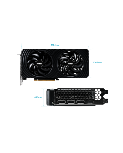 ვიდეო ბარათი Palit RTX5060 DUAL 8GB GDDR7 128bit 3-DP HDMI NE75060019P1-GB2063D