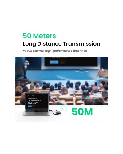 უსადენო HDMI გადამცემი UGREEN CM506 (50633A) Wireless Transmitter SIlver
