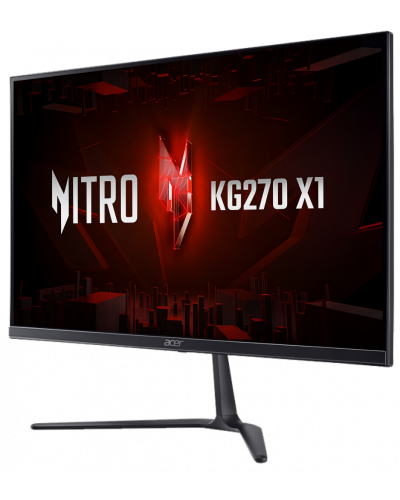 Gaming მონიტორი  Acer Nitro KG270X1bmiipx  27", IPS, 1920x1080 (FHD), 1 ms, 200 Hz, HDMI, DisplayPort, black (UM.HX0EE.108)