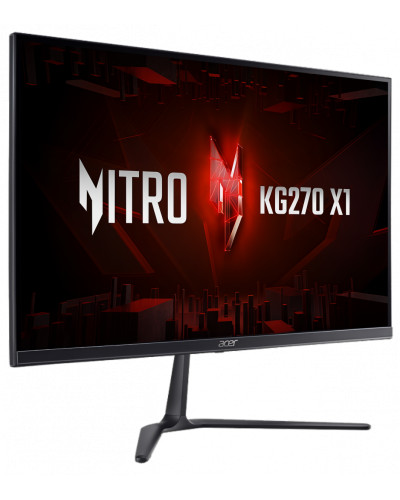 Gaming მონიტორი  Acer Nitro KG270X1bmiipx  27", IPS, 1920x1080 (FHD), 1 ms, 200 Hz, HDMI, DisplayPort, black (UM.HX0EE.108)