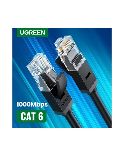 UGREEN NW102 (20163) Cat6 პაჩკორდი UTP LAN კაბელი, 8 მ, შავი