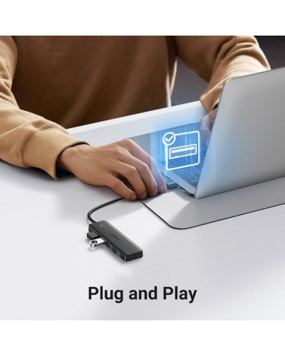 USB ჰაბი UGREEN CM219 (25851), USB 3.0 Hub, Black