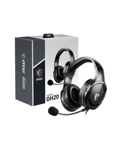ყურსასმენი MSI Immerse GH20, Gaming Headset, Wired, 3.5mm, Black