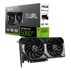 ვიდეო ბარათი DUAL-RTX5060TI-O16G, ASUS Dual GeForce RTX™ 5060 Ti 16GB GDDR7 OC Edition, HDMI, 3x DP,128-bit, 550W (90YV0MH0-M0NA00)