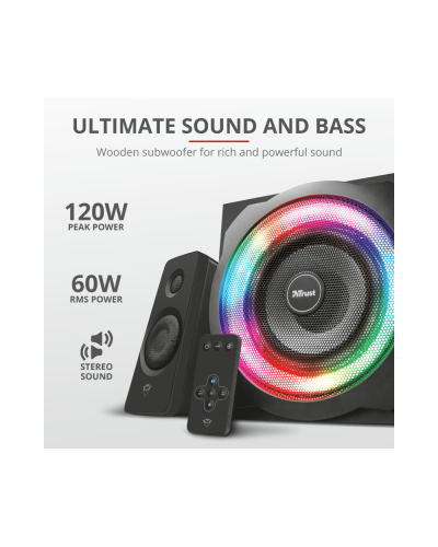 დინამიკი TRUST GXT 629 Tytan 2.1 RGB Speaker Set