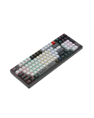 კლავიატურა A4Tech Bloody WS98 Dual-Core Wireless Mechanical Keyboard BLMS Red Plus Switch Bloody Grey
