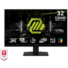 Gaming მონიტორი MSI  MAG 322UPF  32" / UHD / 4K 160Hz / 1MS / Rapid IPS / 400 cd/m² / AMD FreeSync™ Premium / HDMI / USB / DP / Black (9S6-3DC79T-014)