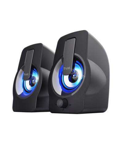 სტერეო დინამიკები Trust GEMI 2.0 Speaker RGB Black (22948)